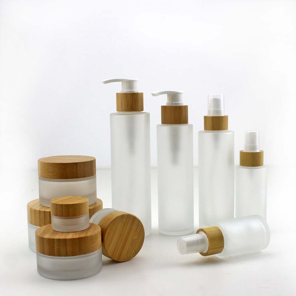 Perfume Fragrance Story - ไม้ไผ่ธรรมชาติขวดน้ําหอม Frosted แก้วครีมโลชั่น Jar 30 ml-200
