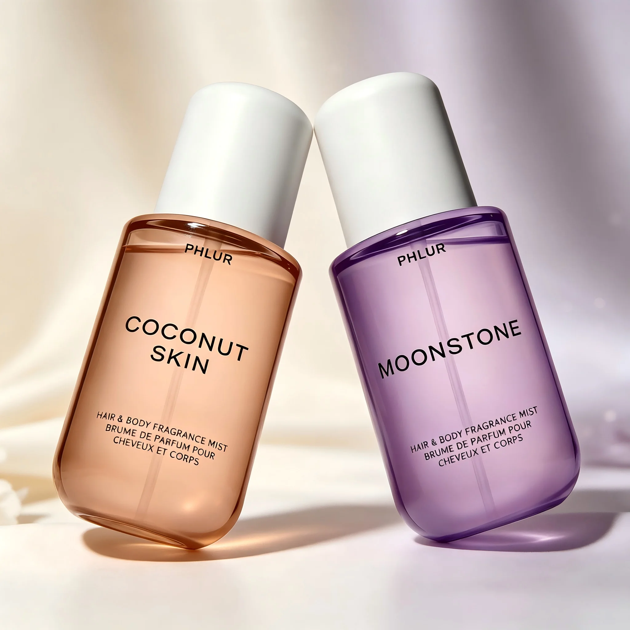 Fragrance Perfume Spray - PHLUR ชุดสเปรย์น้ำหอมสำหรับผิวและผมกลิ่นมะพร้าวและมูนสโตน 2 ชิ้น ขนาด 8